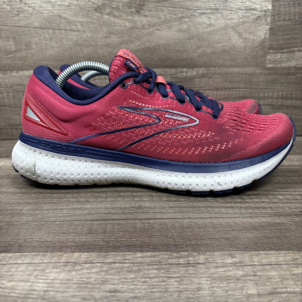 Brooks Women's Pink Running Shoes with Navy Trim
